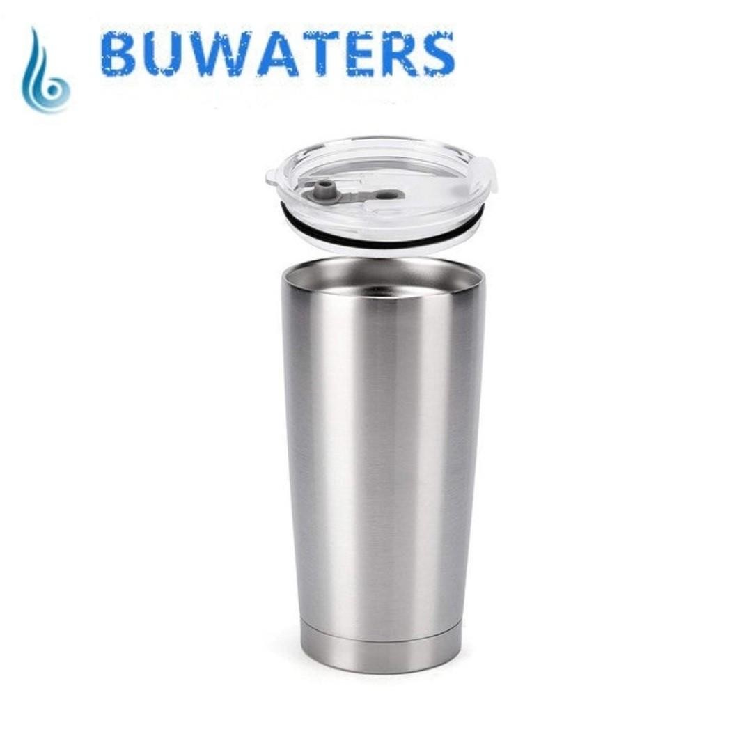 BNIB Buwaters 20oz Stainless Steel Tumbler Double Wall Vacuum with Lid