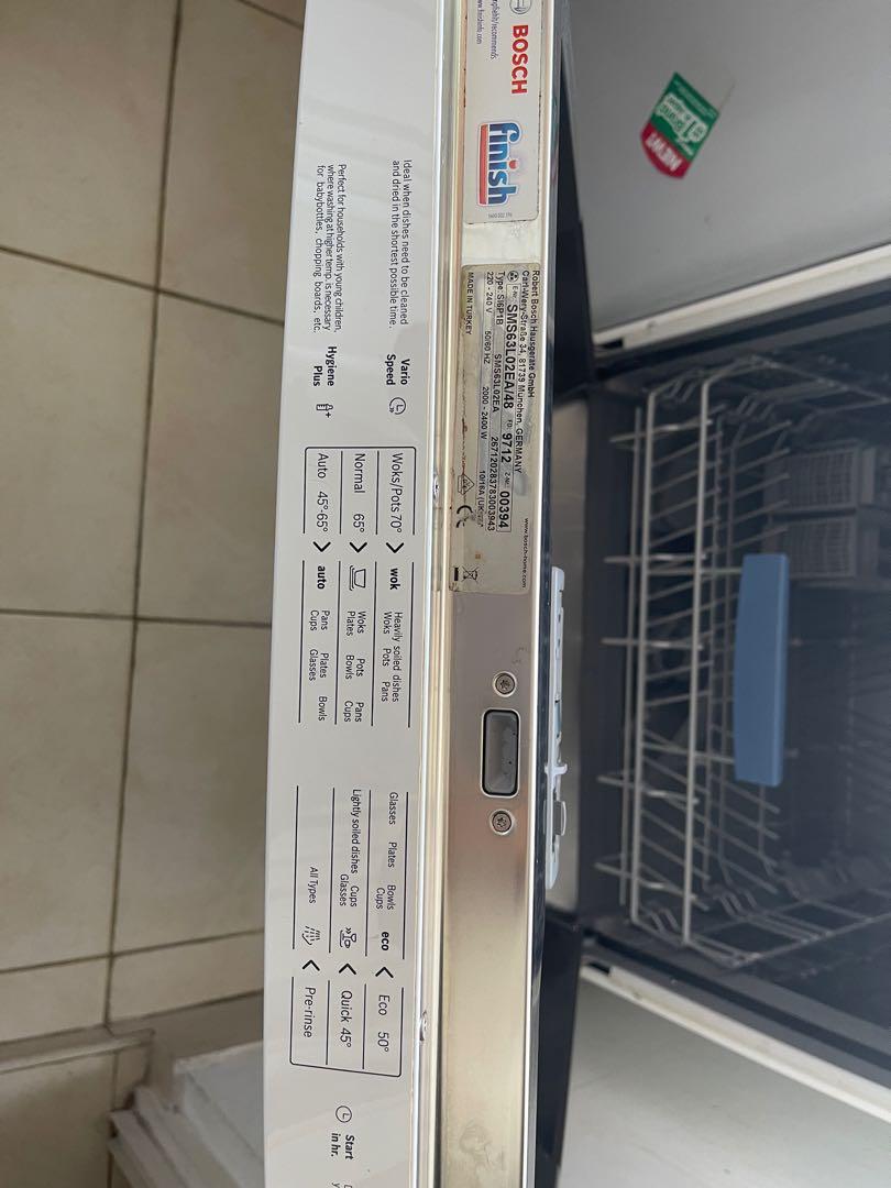 Bosch Dishwasher, TV & Home Appliances, Other Home Appliances on Carousell