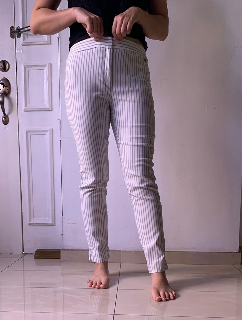 Brand New CK Calvin Klein work striped pants