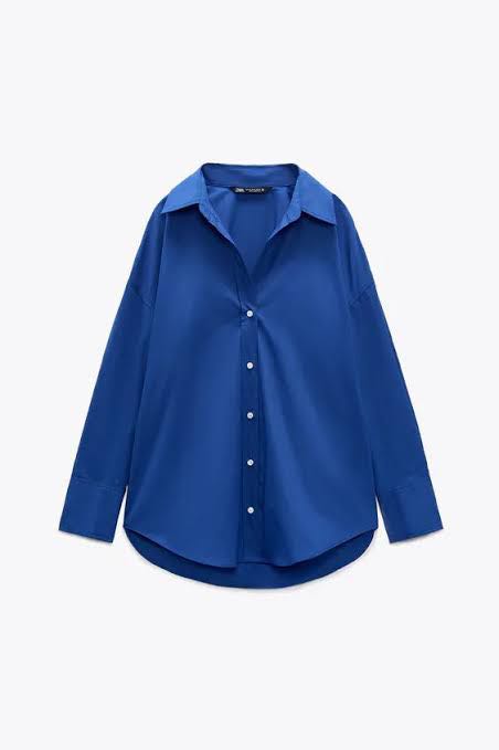 BRANDNEW Zara oversized ink blue 
