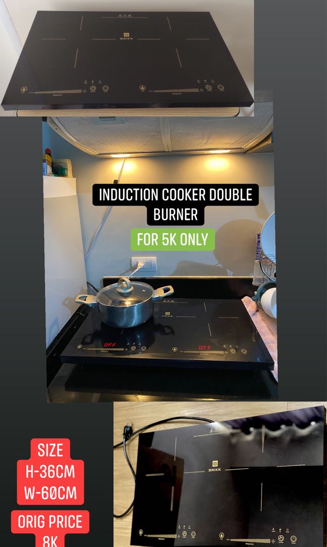 Brikk Induction Cooker double burner, Furniture & Home Living