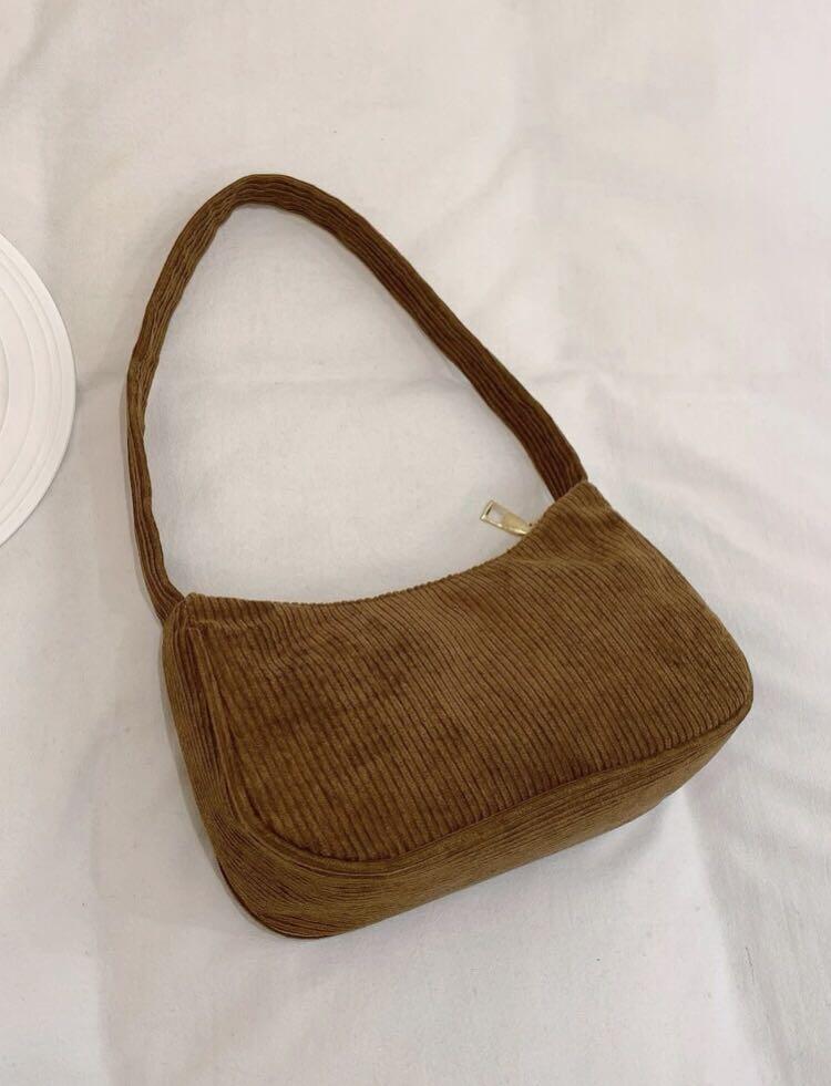 Corduroy baguette on sale bag