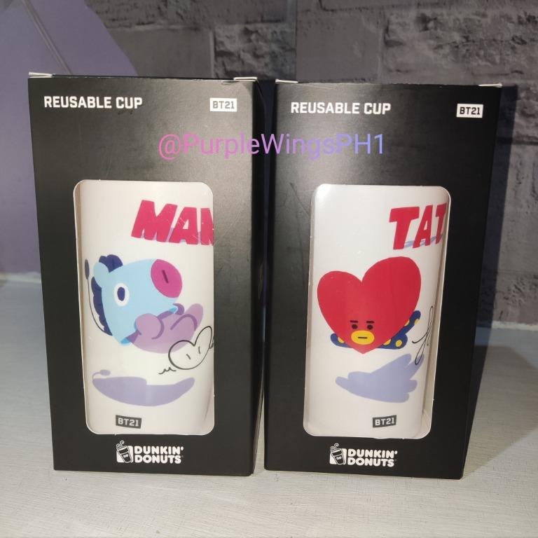 BTS x Dunkin Reusable Cup Tata, Hobbies & Toys, Memorabilia