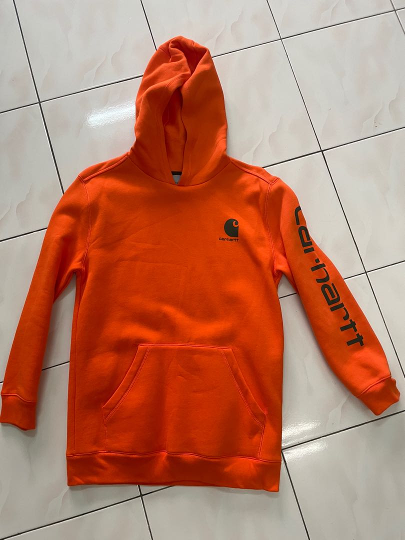 blaze orange carhartt hoodie