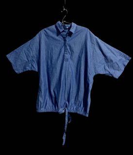Cole Vintage Chambray blouse with waist band