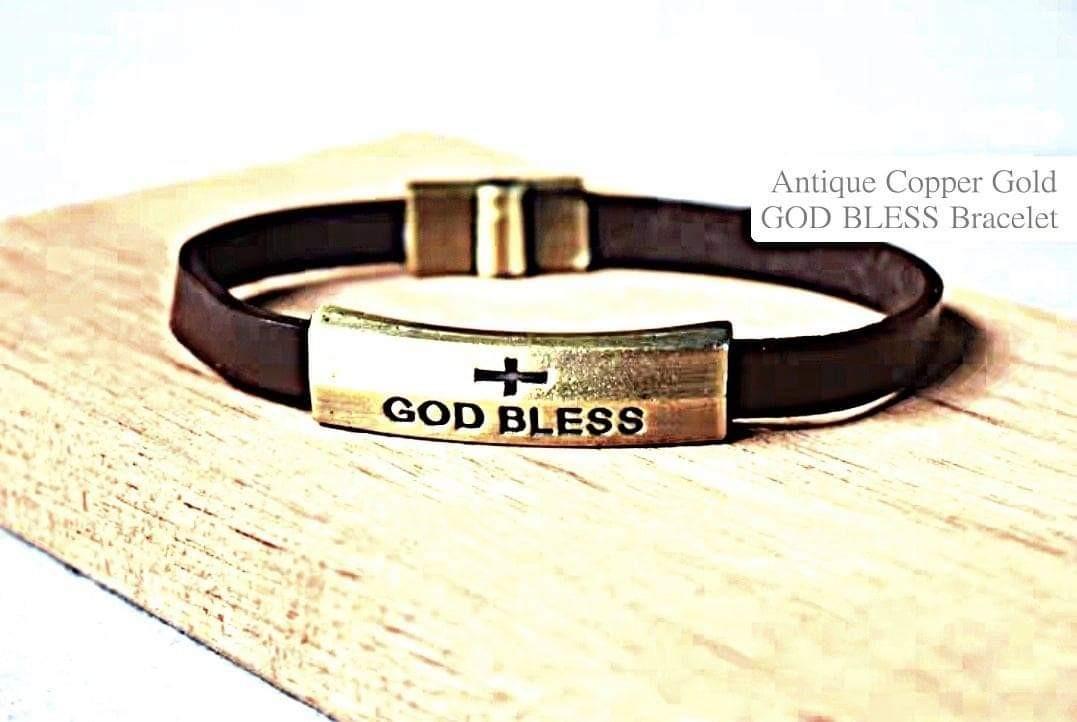 Christian discount leather bracelets