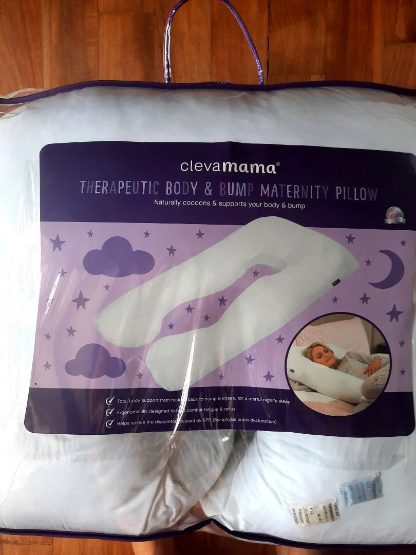 Clevamama Therapeutic Body and Bump Pregnancy Pillow, Babies & Kids