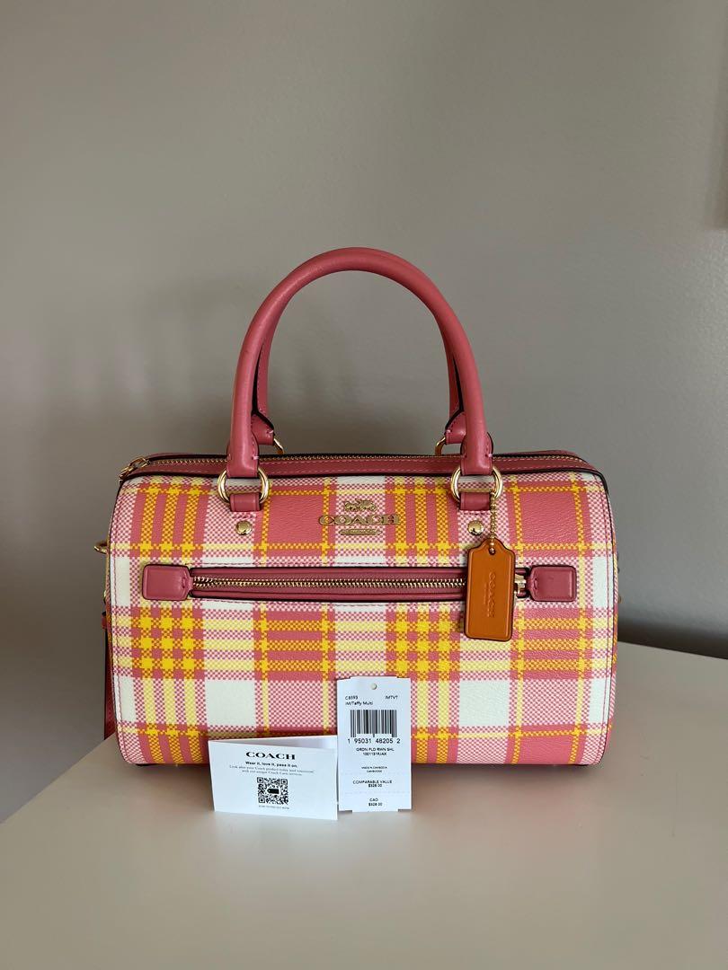 Rowan satchel with deals buffalo plaid print