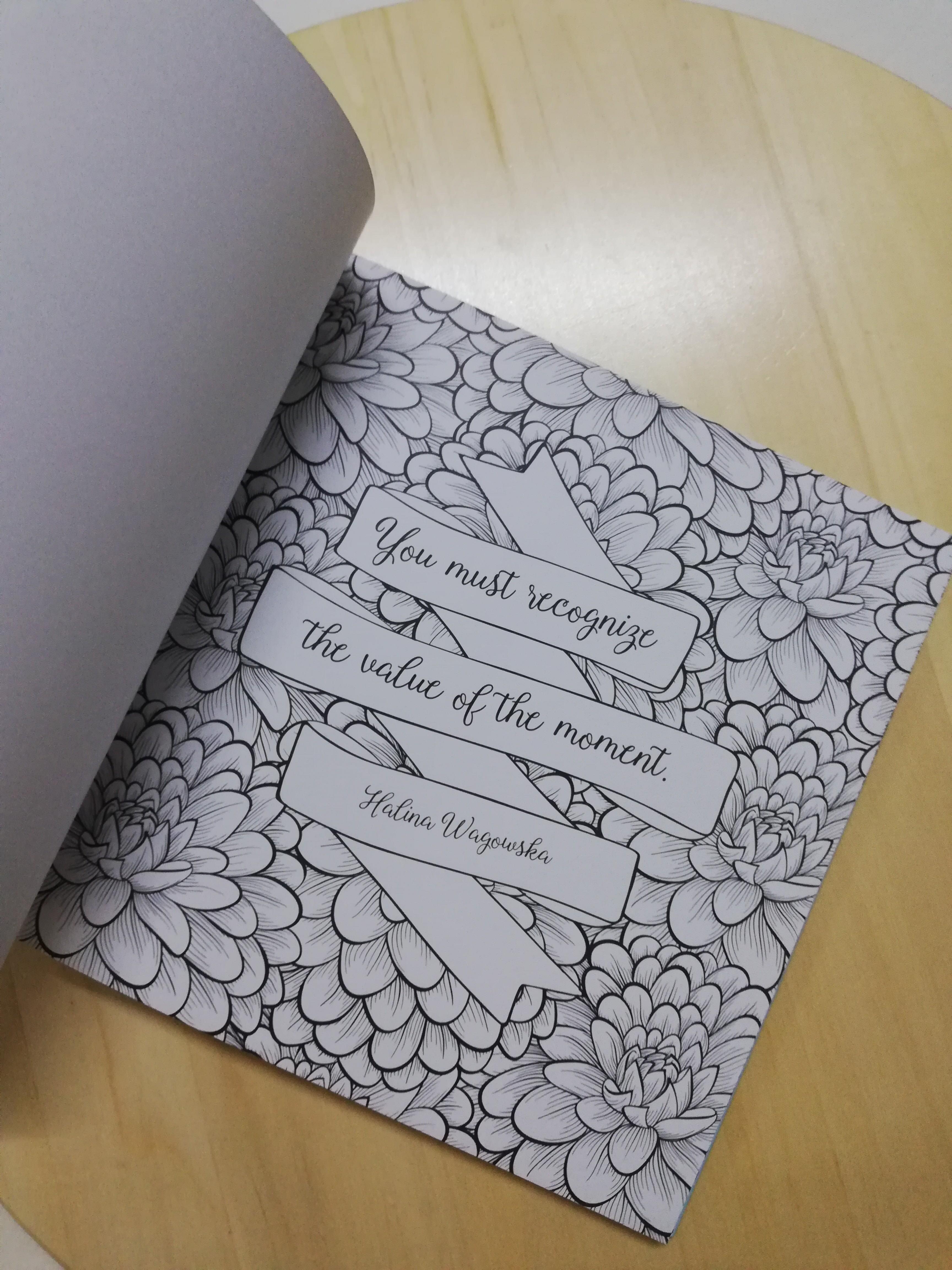 Colouring Book with Quotes, Hobbies & Toys, Books & Magazines, Children