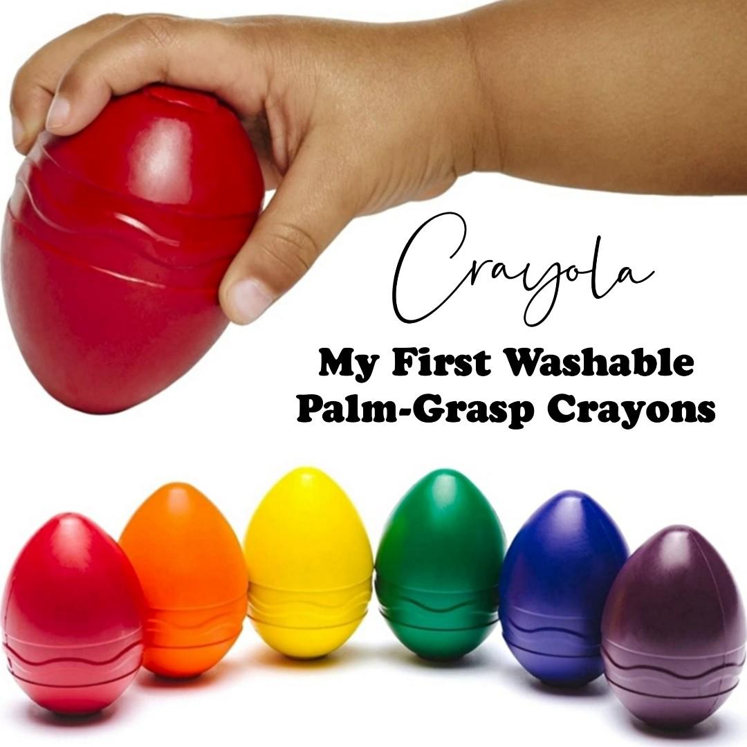 CRAYOLA My First Washable Palm - Grasp Crayons, Hobbies & Toys