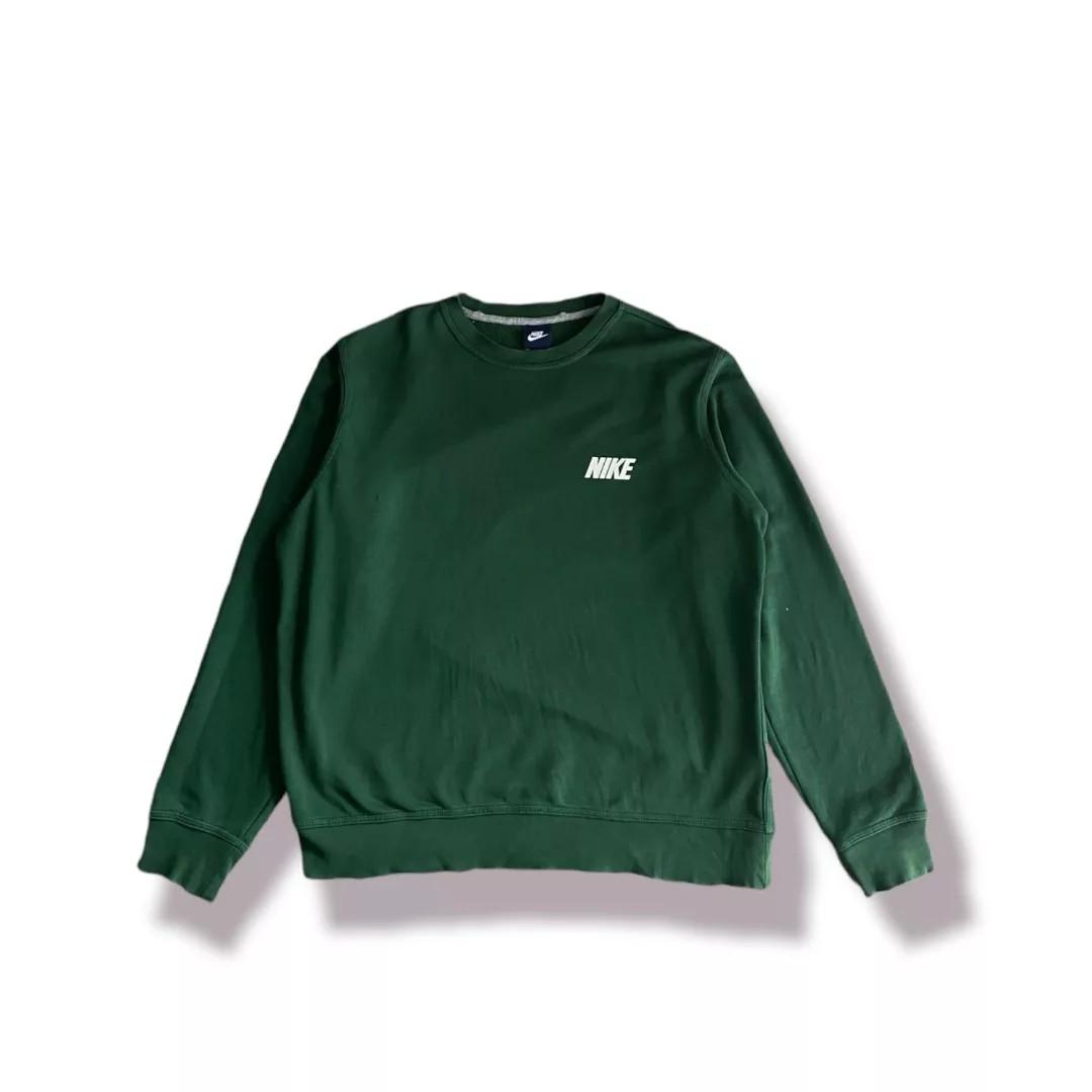 CREWNECK NIKE SPELLOUT GREEN, Fesyen 
