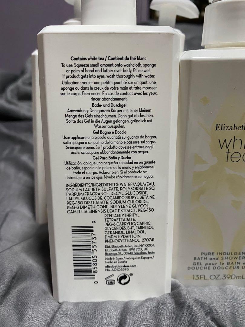 Elizabeth Arden White Tea Pure Indulgence Bath and Shower Gel, Beauty