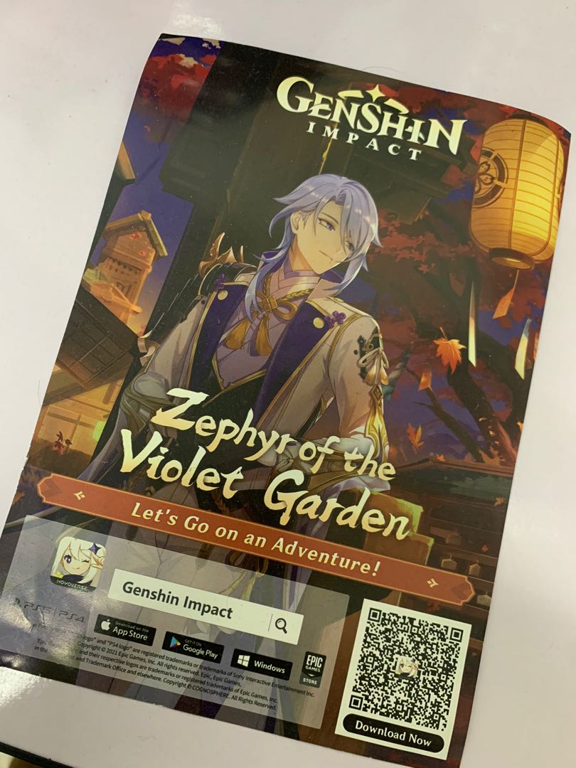 Flyers Genshin Impact X Tealive, Hobbies & Toys, Collectibles