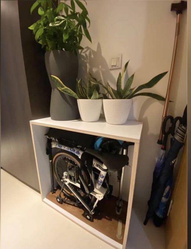 Folding Bike Storage Box Cabinet For Your Folding Bike Folding Bike Accessories Bike Storage Suitable For Bike Size Similar To Brompton 3sixty Hito etc. Furniture Home Living Home Improvement Organisa...