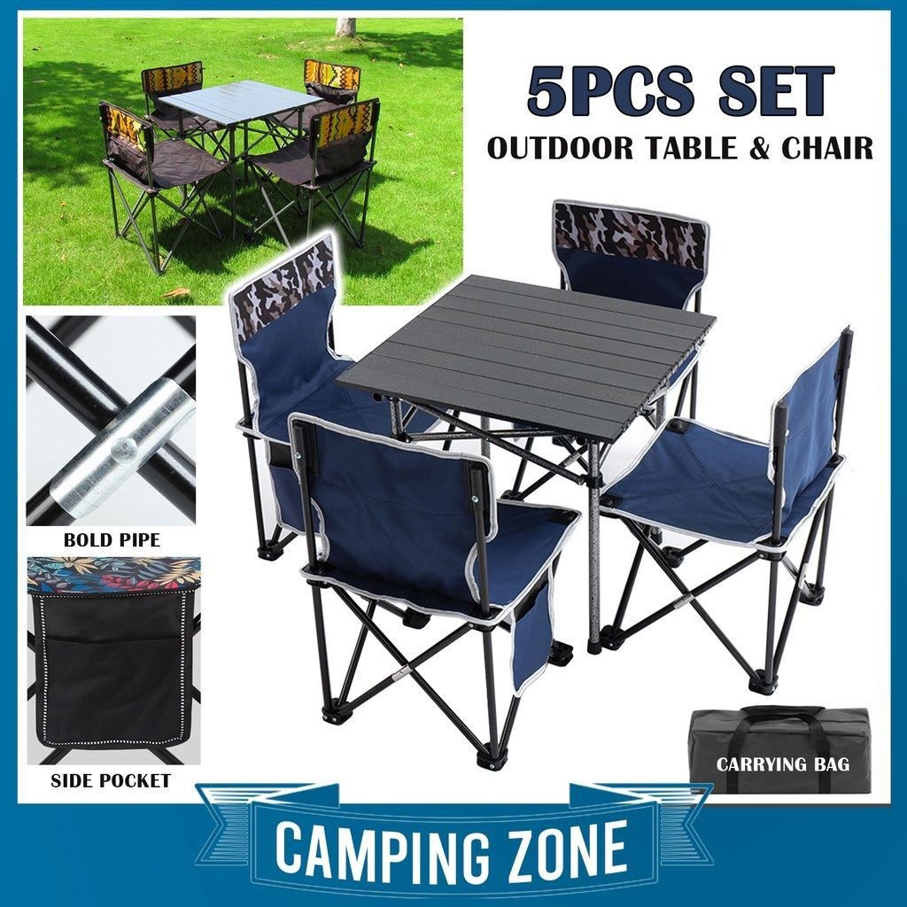 camping chair table set