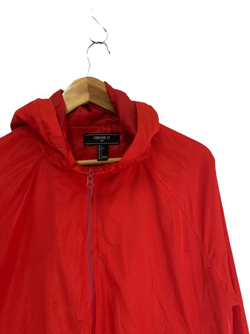 Forever 21 red windbreaker hotsell