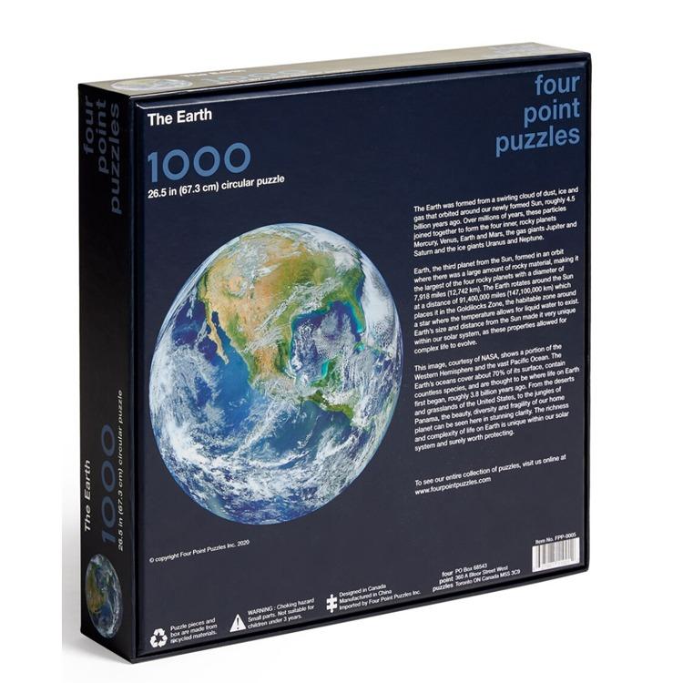 【Four Point Puzzles】世界地球日紀念版拼圖 (正版1000片)The Earth, 家具及居家用品, 戶外家具在旋轉拍賣