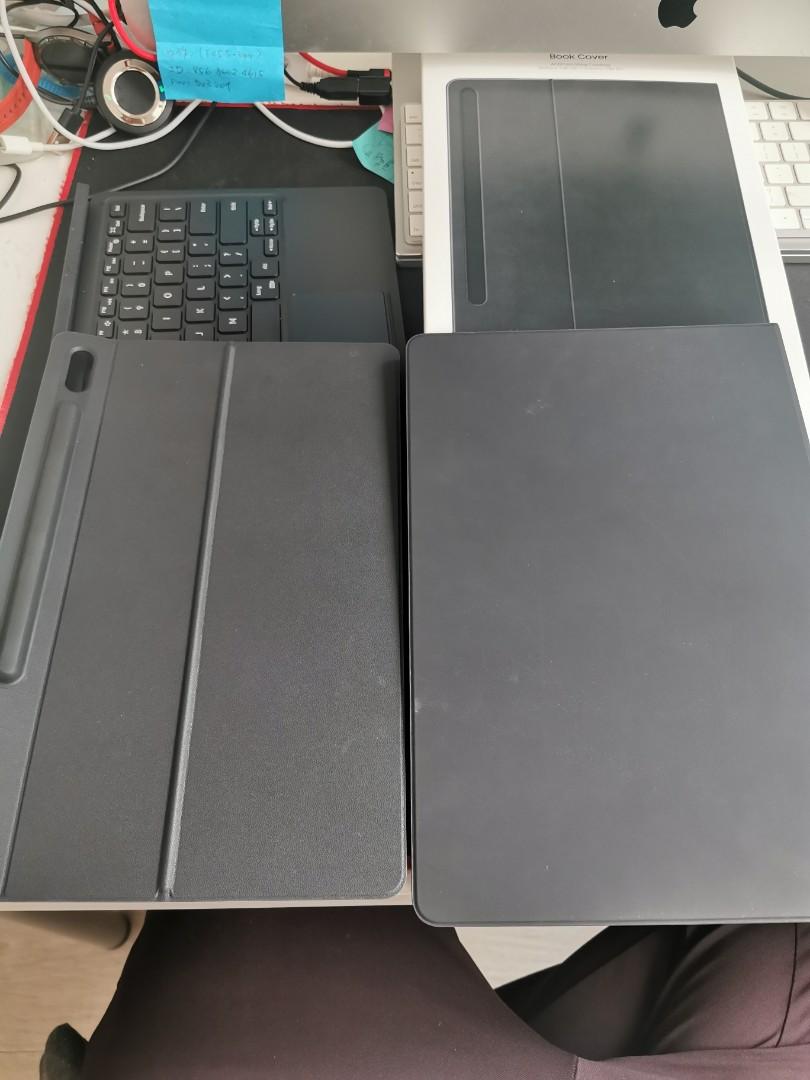 Galaxy Tab S7+/S7FE /S8+ Keyboard Cover and Bookcover, 電腦＆科技, 電腦周邊及配件