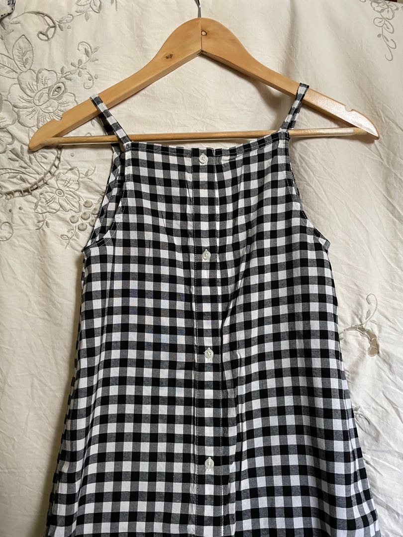Gingham best sale dress midi