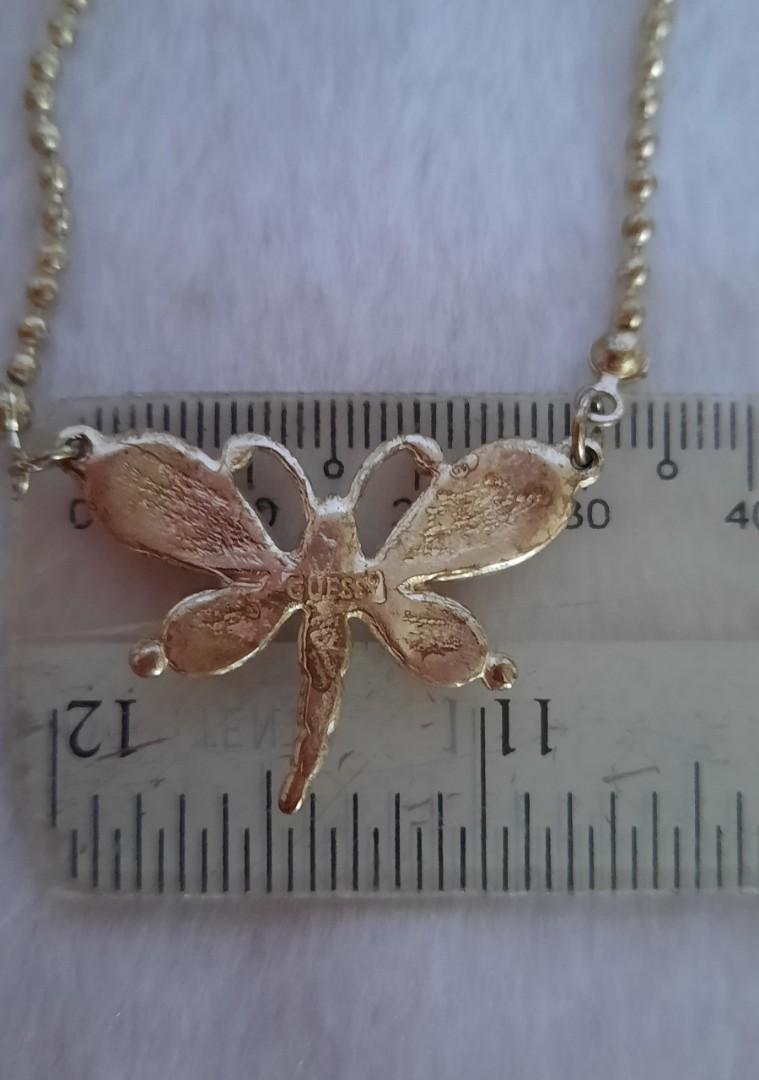 Silver Guess Butterfly Pendant Women s Fashion Jewelry