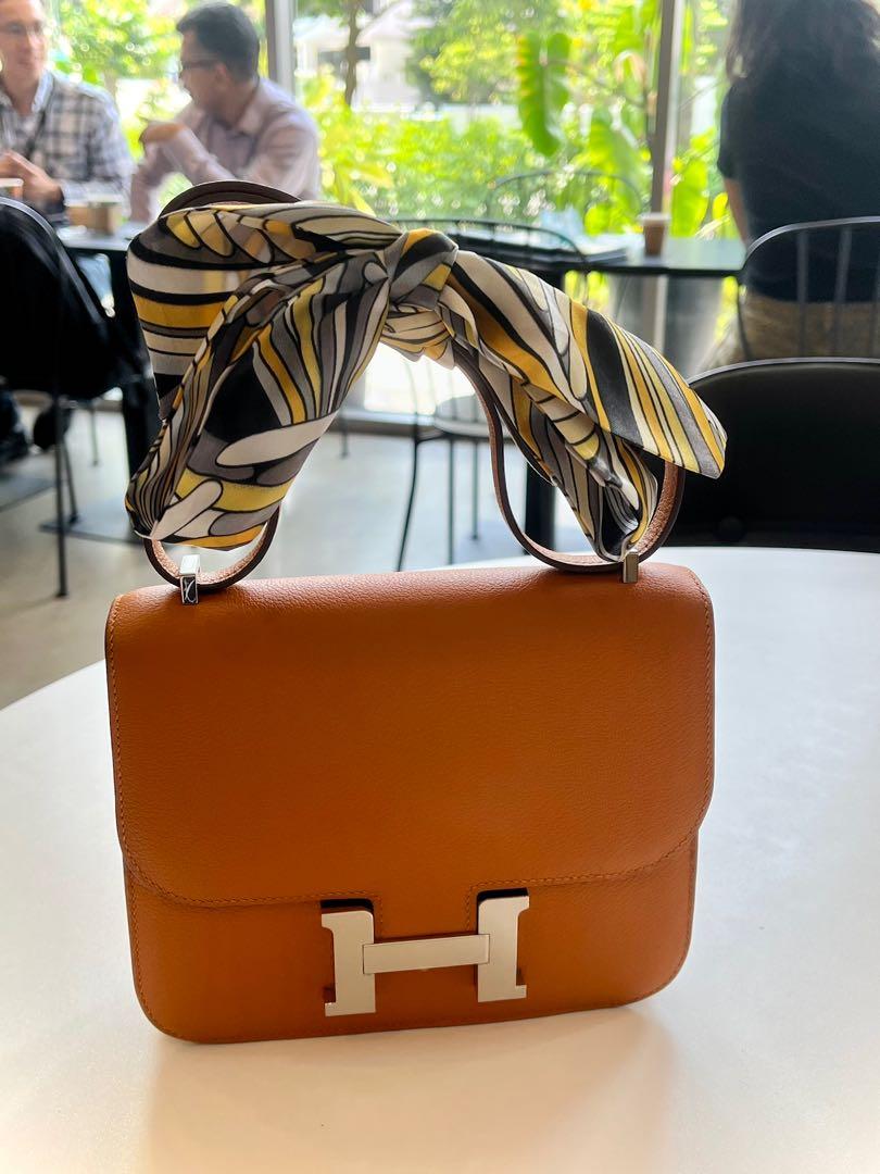 Hermes Constance 18 in apricot yr 2020