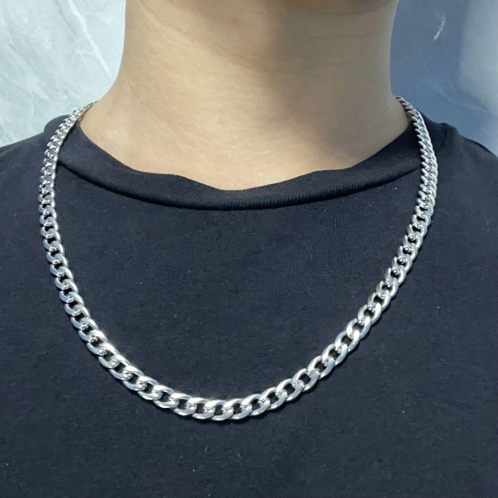 Hip Hop Men s Thick Stainless Steel Chain Necklace Men s Fashion