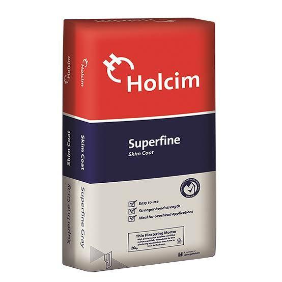 Holcim skimcoat white (Category: Construction & Building Materials) located in Quezon City. Submitted by francis.francis12 (Listing ID 1166728269, Image 1). Description: Holcim superfine skimcoat white, 20kg per bag.