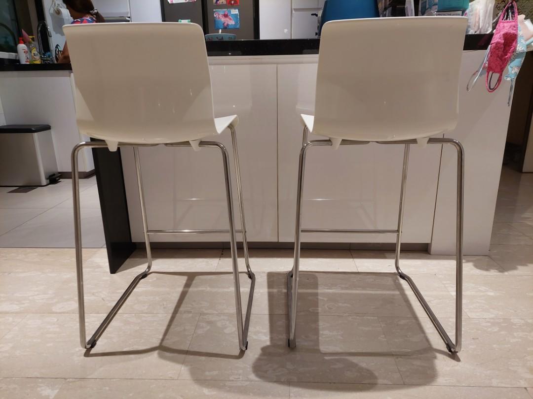 Ikea Glenn Bar Stool One pair Furniture Home Living Furniture Chairs on Carousell