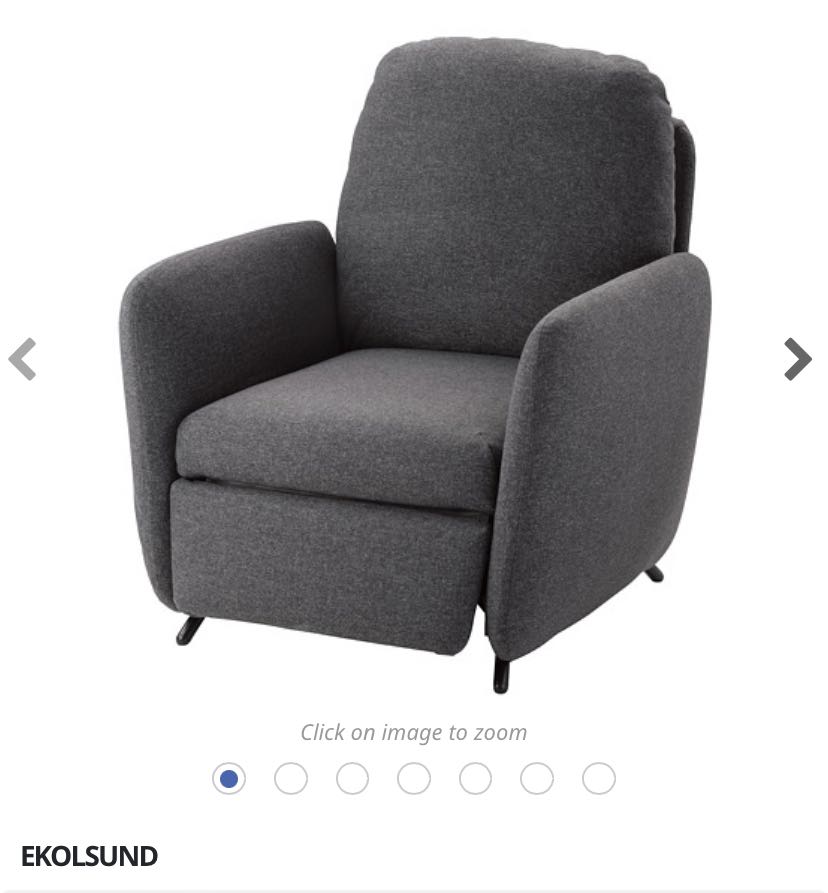 IKEA Recliner chair, 傢俬＆家居, 傢俬, 梳化 Carousell