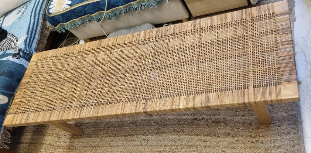 Ikea on sale rattan bench