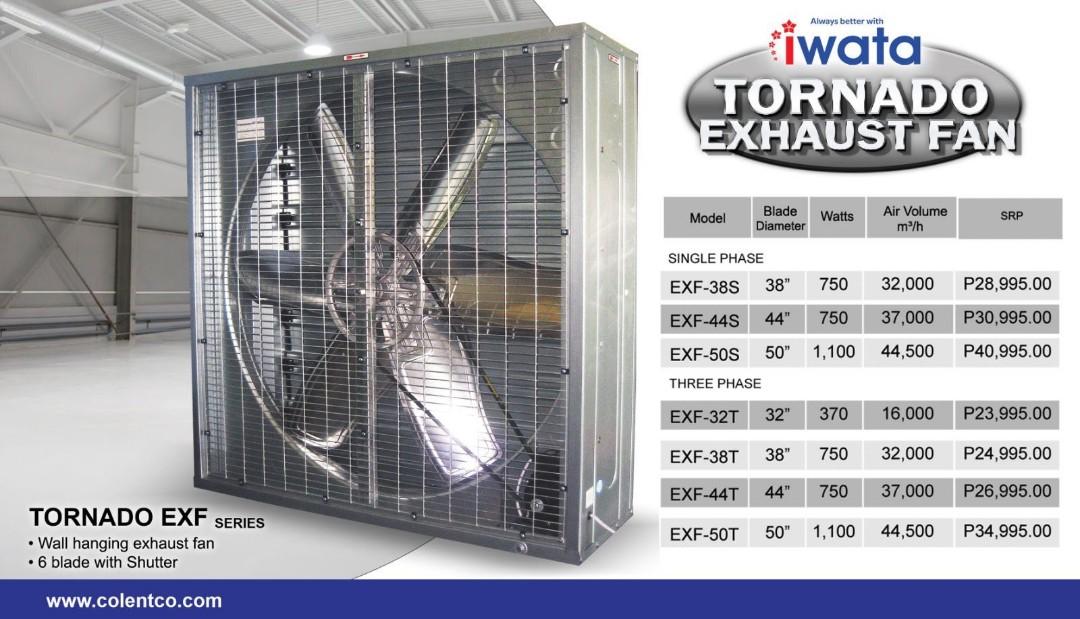 IWATA INDUSTRIAL EXHAUST FAN, TV & Home Appliances, Air Conditioning