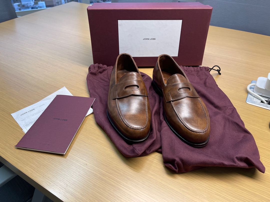 John Lobb Lopez Museum Calf Loafers, 男裝, 鞋, 西裝鞋- Carousell