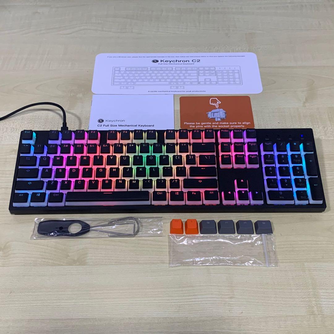 *Free Delivery* Keychron C2 RGB Hot-swappable Gateron Red Linear ...