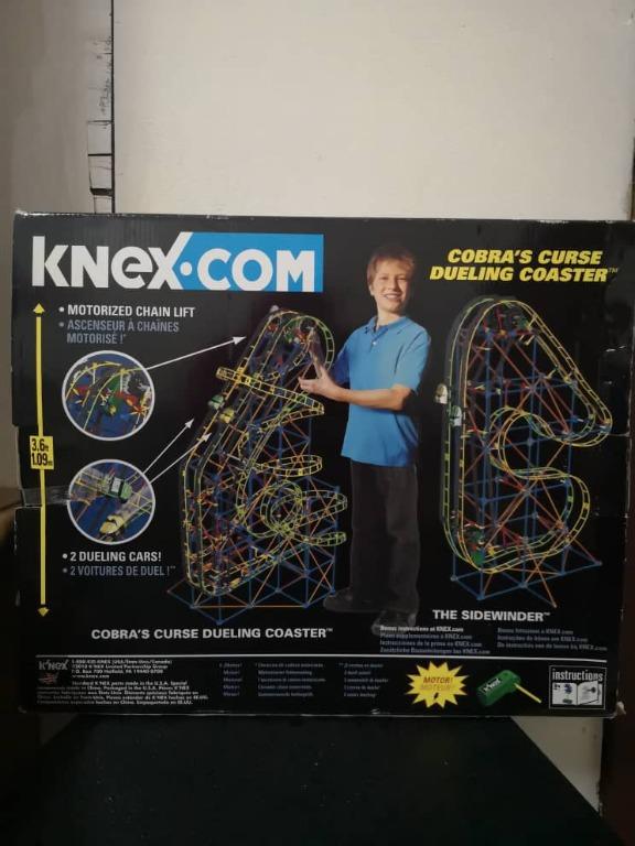 K NEX Cobra s Curse Dueling Coaster 2 racing Cars