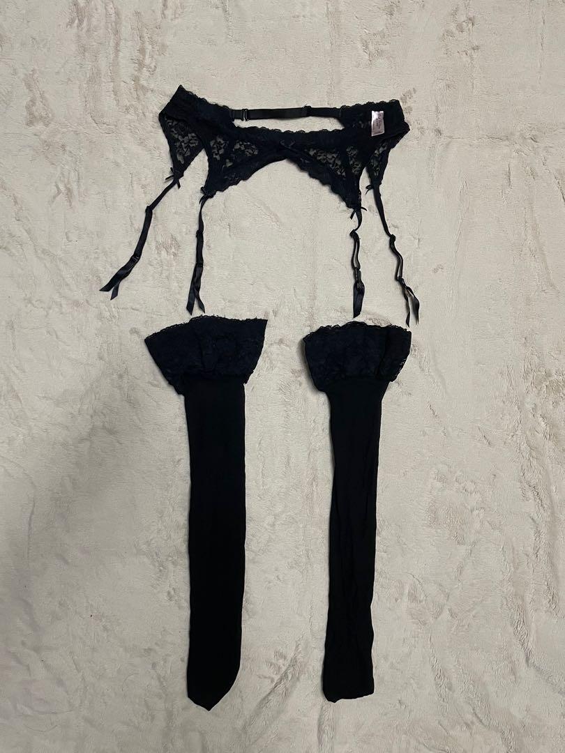 La senza Lingerie garter belt with stockings, Women's Fashion, Bottoms