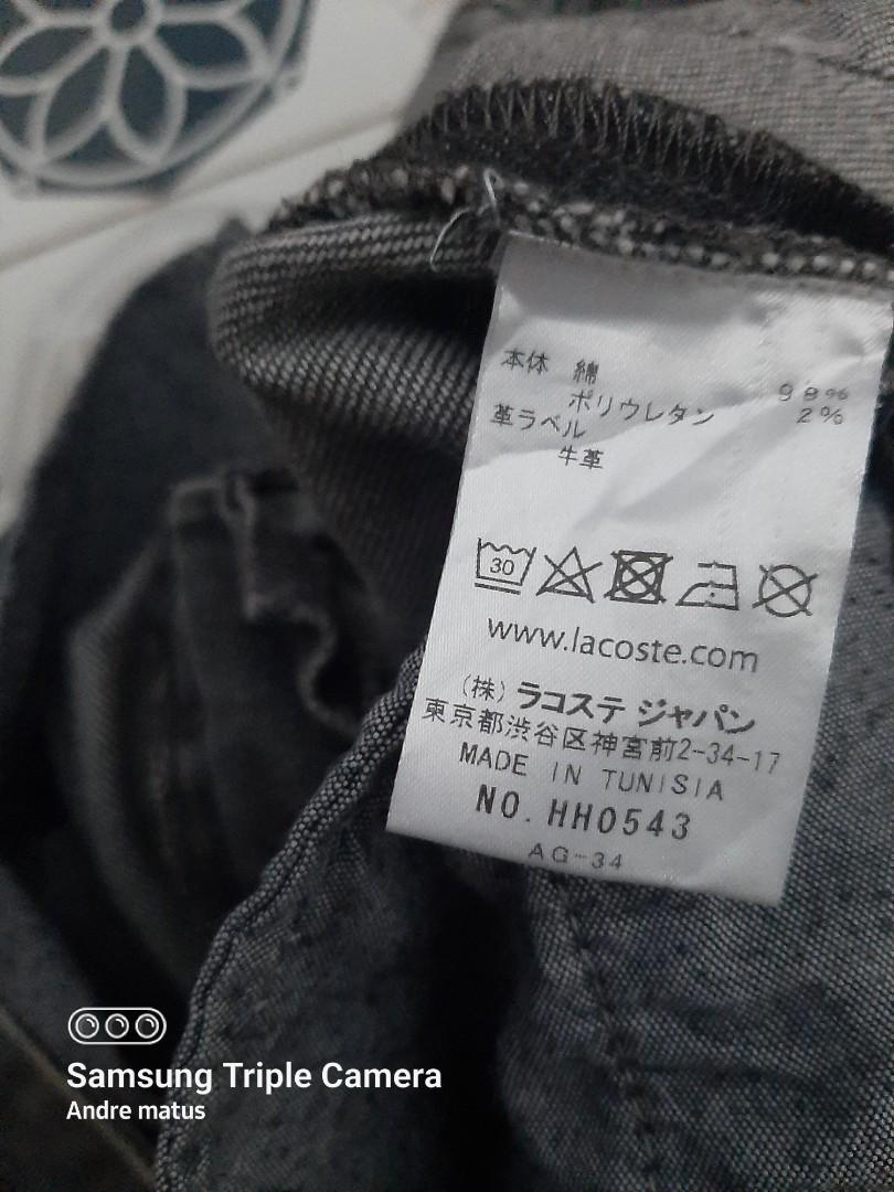 Lacoste jeans., Fesyen Pria, Pakaian 