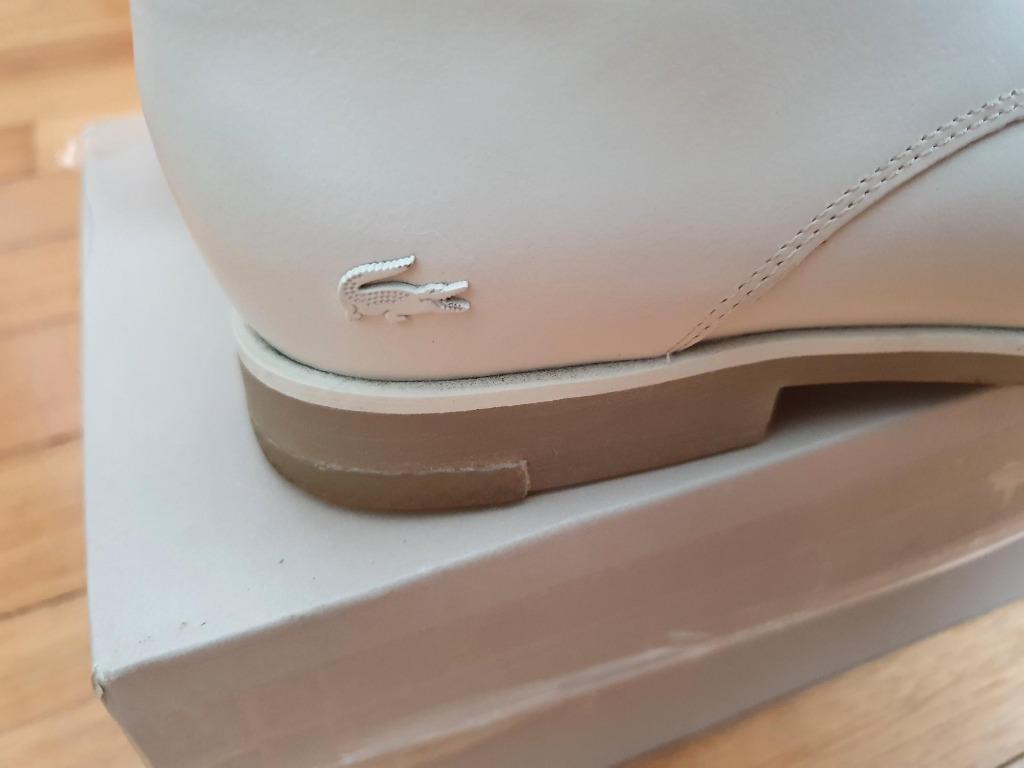 Lacoste Oxford ladies shoes white 38, Women's Fashion, Footwear, Flats