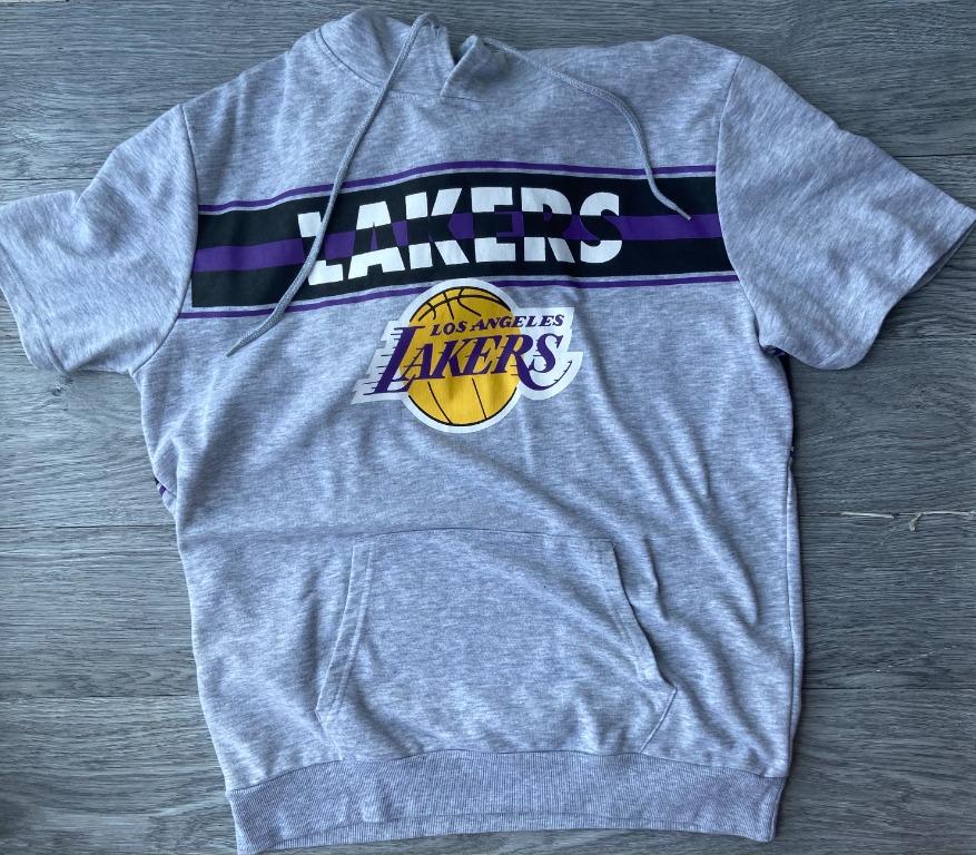 Lakers short sleeve hoodie on sale