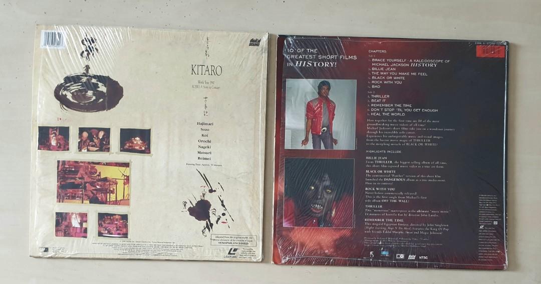 Laser Disc, LD, Kitaro World Tour, Michael Jackson Video Greatest