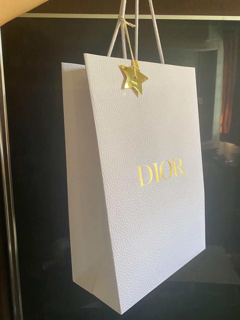 Dior paper bag with metal charm - medium, Women's Fashion, Watches ...