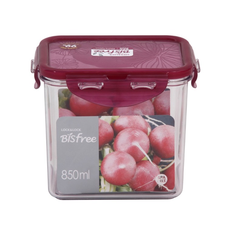 LocknLock Official Bisfree Food Container 850ml Rect Red (LBF-808 ...