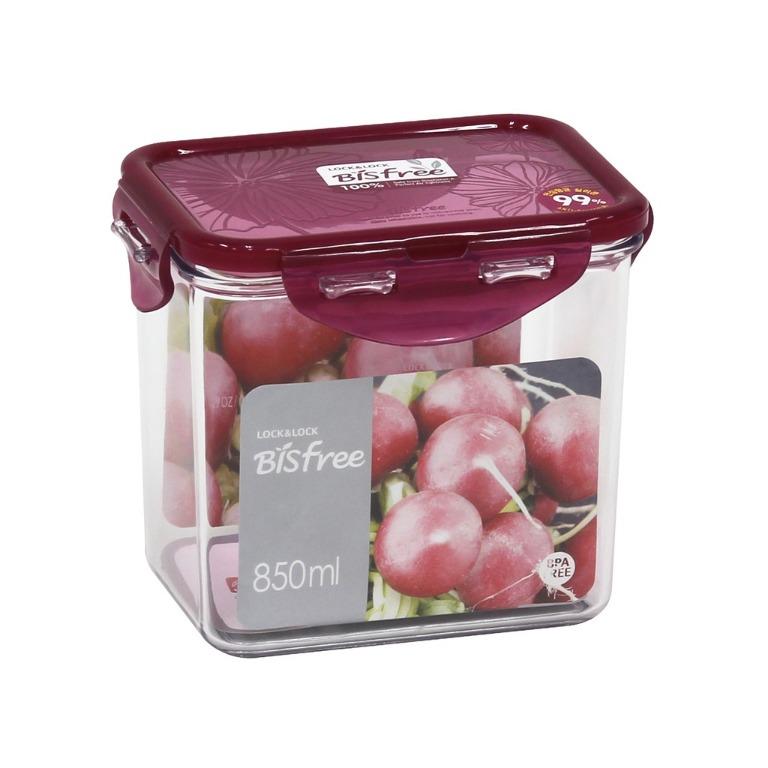 LocknLock Official Bisfree Food Container 850ml Rect Red (LBF-808 ...