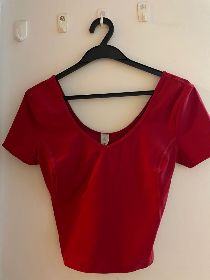 Red best sale yoga top