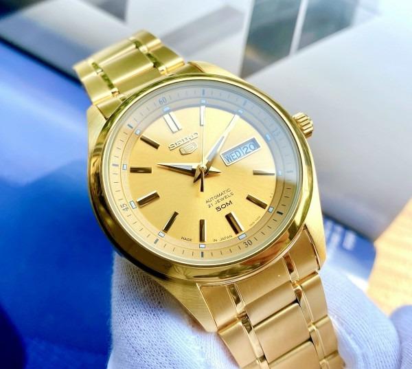 Seiko chronograph 50m on sale gold
