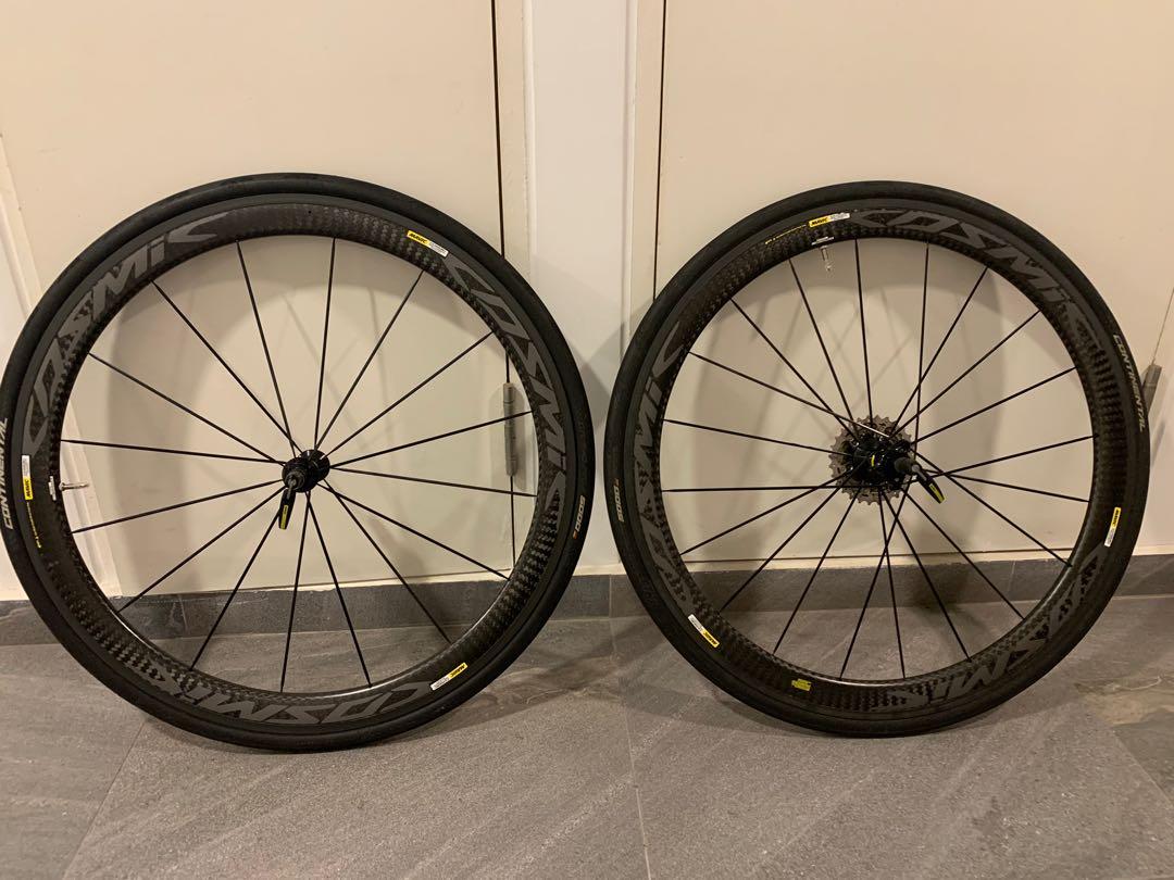 Mavic cosmic pro carbon exalith 700c road hot sale clincher wheelset