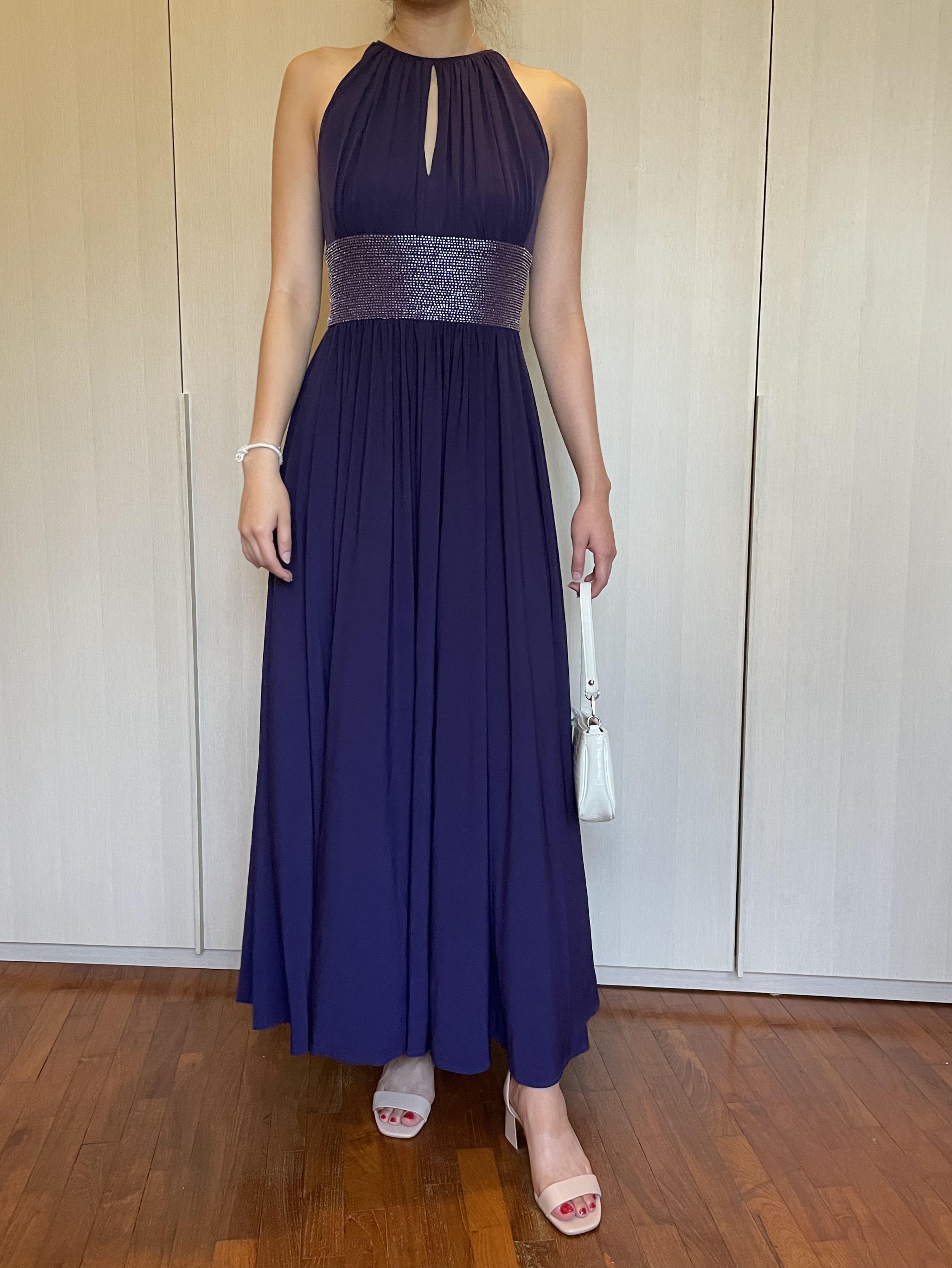 js boutique navy blue dress JS Boutique Cockatil Dress Woman's 10