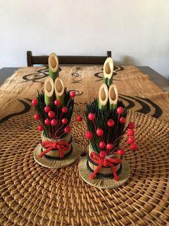 Mini Lucky bamboo table decor (pair)
