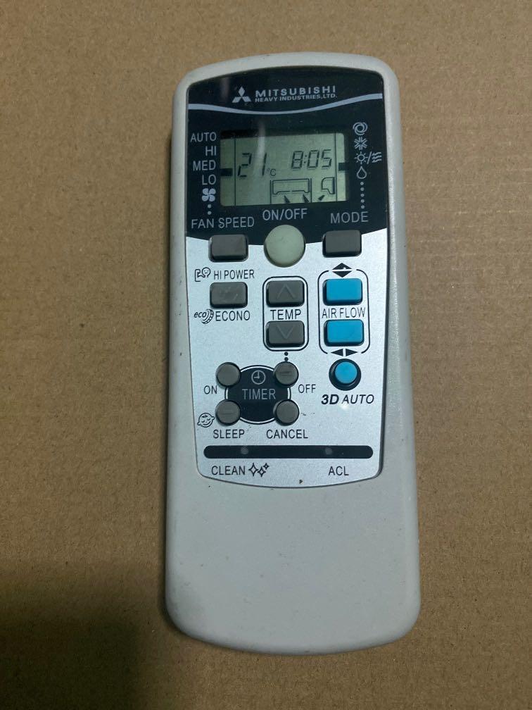 MITSUBISHI Heavy Industries Aircon Remote Control, TV & Home Appliances