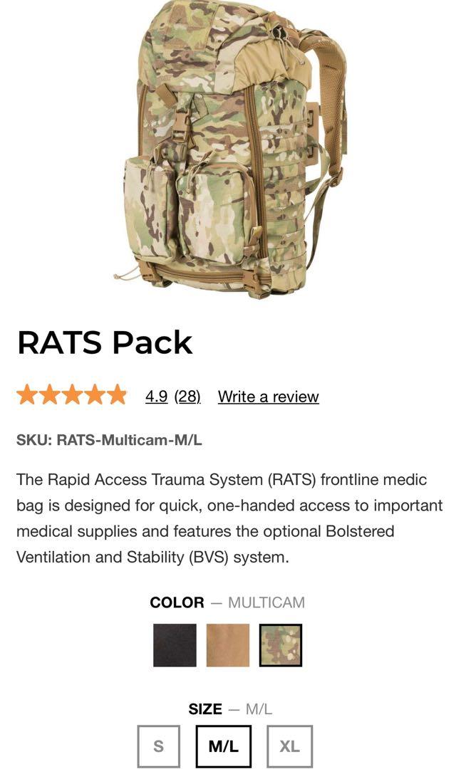 MYSTERY RANCH RATS PACK + (RIP ZIP PICKET x2), 運動產品, 行山及露營 Carousell