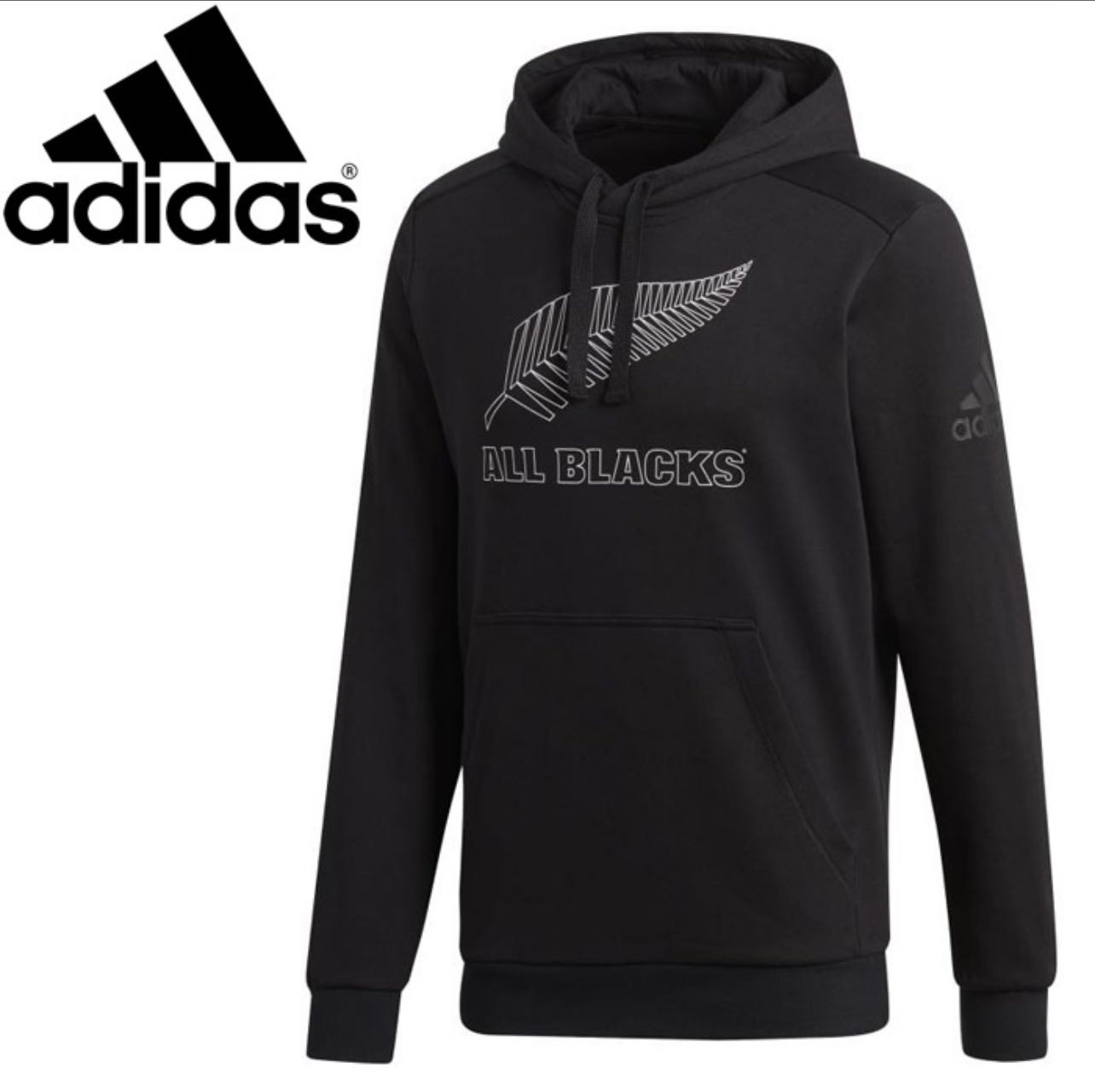 adidas all blacks hoodie